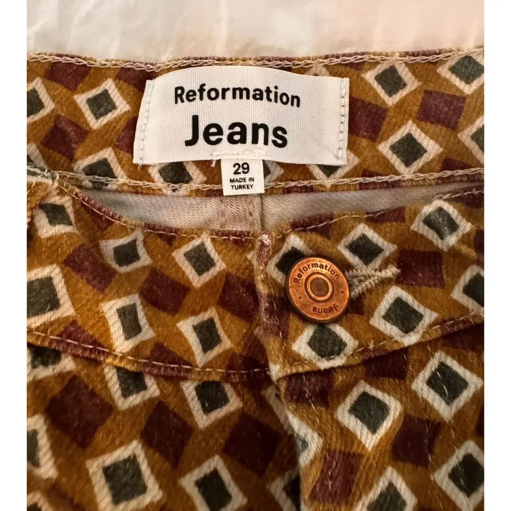 Reformation Mezzanine High Rise Straight Jeans Size 29